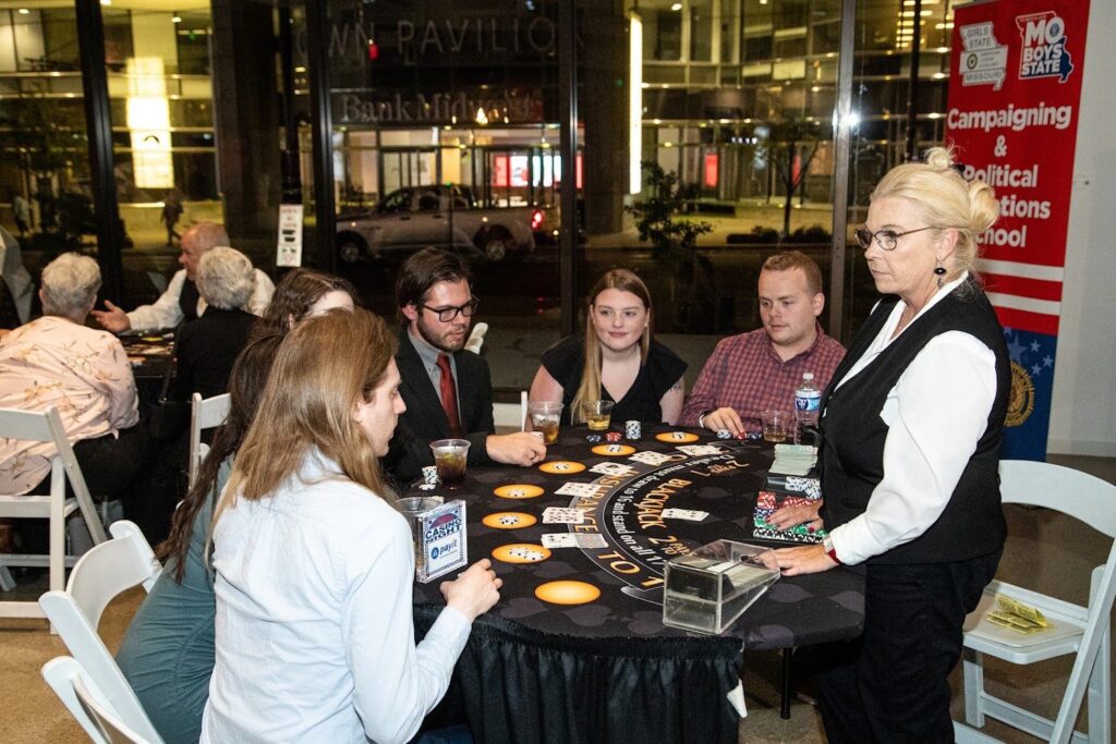 Guests at the 2022 Missouri Boys State Casino Night